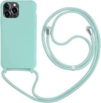 Coque de Protection en Silicone pour iPhone 14 Pro Max, Collier réglable