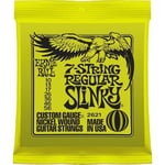 Ernie Ball 7-String Regular Slinky 10-56 -sähkökitaran kielet, 3 kpl paketti