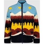 KnowledgeCotton Apparel Loose Fair Isle Teddy Jacket