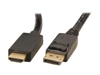 DISPLAY PORT DP TO HDMI MALE LCD PC HD TV LAPTOP AV CABLE ADAPTOR 2MTR