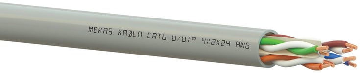 Datakabel CAT.6, U/UTP, 4x2x24AWG, Utomhus, 305 m