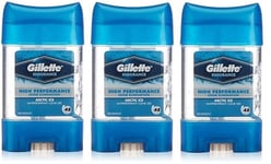 3 x Gillette Endurance Antiperspirant Clear Gel 70ml - Arctic Ice