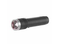 LEDLENSER Uppladdningsbar ficklampa med fokusering, tre ljusstyrkor (1000/200/10 lumen), batteri ingår, IP54