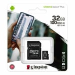 32GB Genuine Kingston Micro SD SDHC Memory Card For Go Pro Hero 4 Silver