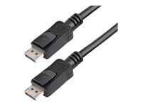 Startech.Com 35 Ft Displayport Cable With Latches - M/M - Displayport-Kabel - Displayport (Hane) Till Displayport (Hane) - 10.7 M - Sprintlåsning - Svart - För P/N: Gcmdp2dpmf, Hd2dp, Hdmi2dp, Mdp2dpmf6in, Tb32dp2, Usb32dp4k