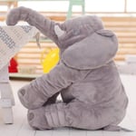 Stor Elefant Kramdjur Gosedjur Plush Elephant Doll Sova Kudde Stuffed Baby XL - 60 CM