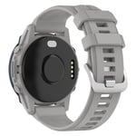 Garmin Forerunner 955 / 255 / 745 / 945 / 935 / instinct 2 osv. Silikonarmbånd, 22mm - Grå