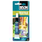 Bison Textile lim för textil, transparent textillim, 25 ml