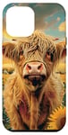 iPhone 13 Pro Max Highland Cow, Spring Country Farm, Sunflowers & Western Girl Case