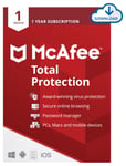 McAfee Total Protection 1 Year, Device Digital Download
