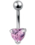 Special Love Pink - Navelpiercing i Äkta Silver