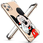 Darrnew Heart Mouse Case for iPhone 12 Mini Cartoon TPU Cute 3D Fun Cover, Kawaii Unique Kids Girls Women Cases, Funny Ultra-Thin Bumper Character Skin Shockproof Protector for iPhone 12 Mini 5.4"