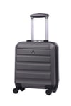 Aerolite 45cm Underseat Hard 4 Wheel Cabin Case  45 x 36 x 20cm - Charcoal