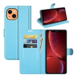 iPhone 12 mini - Läderfodral / plånboksfodral Blå
