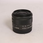 Canon Used EF-M 15-45mm f/3.5-6.3 IS STM Zoom Lens Graphite