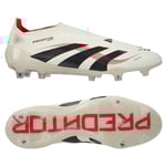 adidas Predator Elite Laceless Fg Champagne - Vit/svart/ruby - Gräs (Fg), storlek 39⅓