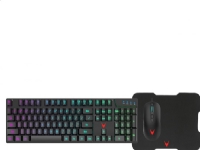 VARR VARR GAMING SET KEYBOARD CHERRY R1-R4 + MOUSE 3200dpi PIXART + MOUSE PAD BLACK [45572]