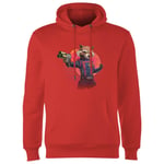Guardians of the Galaxy Retro Rocket Raccoon Hoodie - Red - L