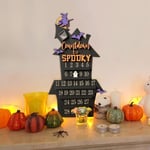 Wooden Halloween Calendars Witches Advent Calendar  Haunted house
