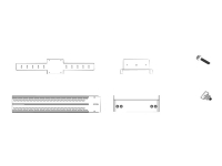 Yealink - Monteringssats (montering) - för platt panel - för Yealink UVC40 MeetingBar A20, A30 MeetingEye 400, 600