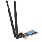 Evo Labs PCI-Express AC1200 Dual Band Internal WiFi Card with Detachable Antennas