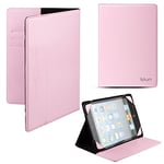 Blun – UNT Universelle 10 Tablet PC Eco – Cuir – Cas/boîtier avec charnières avec Support, Rose Clair