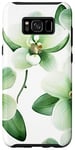 Coque pour Galaxy S8+ Orchidée à motif floral - Orchidée verte sauge