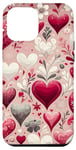 Coque pour iPhone 12 Pro Max Coeurs enchanteurs romantiques pour la Saint-Valentin