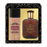 WHISKY Double • Coffret Eau de Toilette 100ML + Déodorant 15OML • Vaporisateur • Spray • Parfum Homme • Cadeau • EVAFLORPARIS