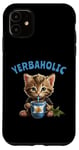 Coque pour iPhone 11 Yerba Mate Cat Herbaholic
