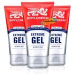 3x Brylcreem Original Men's Grooming Extreme Ultimate Hold Hair Styling Gel 150m