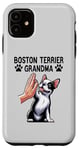 iPhone 11 Boston Terrier Grandma Bostie Dog Mom Mother´s Day Case