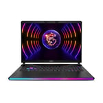 MSI Gaming RAIDER GE68HX 13VG-093UK notebook i9-13980HX 40.6 cm (16") UHD+ Intel® Core™ i9 32 GB DDR5-SDRAM 1 TB SSD NVIDIA GeForce RTX 4070 Wi-Fi 6E (802.11ax) Windows 11 Home Advanced Black