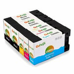 Gohepi Replacement For Canon Pgi-1500xl Ink Cartridges 2 Black 1 Cyan 1 Magenta