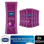 Vaseline Intensive Care Body Lotion Mature Skin Rejuvenation 400ml, 8 Pack