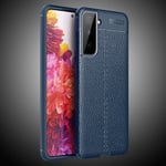 samsung Samsung S21 Plus Leather Texture Case Navy