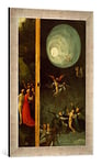 Kunst für Alle 'Encadré Image de Hieronymus Bosch La Montée dans Le Paradis, célestes Impression d'art dans Le Cadre de Haute qualité Photos Fait Main, 40 x 60 cm, Argent Raya