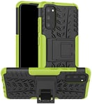PIXFAB For Samsung Galaxy S20 FE Shockproof Case, Hybrid [Tough] Rugged Armor Protective Cover, Phone Case Cover With Built-in [Kickstand] For Samsung Galaxy S20FE (4G/5G) - Green