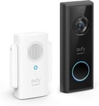 eufy security S200 Video Doorbell Wireless Battery Kit with Chime, Wi-Fi Connec