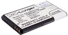 Kompatibelt med Hisense CS668, 3.7V, 1200 mAh