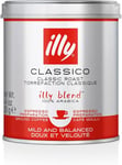 Illy Classico Medium Roast Ground Coffee, 125G (Pack of 3)