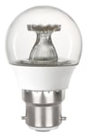 Integral ILGOLFB22DE089 4.9w LED Golf Ball Bulb, 4000K, clear, dimmable, B22