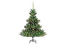 Be Basic Nordmann kunstig juletre med LED og kulesett gran 150 cm -