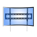 Fleximounts R1 Curved Panel UHD HD Fixed TV Wall Mount Bracket for most of 32-70 Inches LED, LCD, Plasma, OLED TVs (for both flat panel and curved panel TVs)