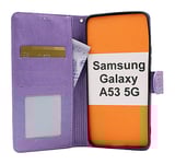Flower Standcase Wallet Samsung Galaxy A53 5G (A536B) (Lila)