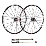 L.BAN 29" Mountain MTB Bike Wheel Set Disc Rim Brake Double Wall Rims Sealed Bearings 7 8 9 10 Speed Cassette Hub,Black