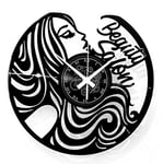 Instant Karma Clocks Horloge Murale en Vinyle pour Coiffure Beauté Barbier Salon de beauté Manucure
