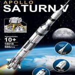 Mould King Xinyu PG-13002 Apollo Saturn 5 Krateruppskjutningsfordon Modell Byggklossar Leksaker för Barn 586 Saturn V rocket