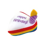 Croci Pet's Party Gâteau en Peluche Interactive pour Chien en Forme de gâteau d'anniversaire Jouet pour Animaux 12,5 x 11,5 x 11 cm