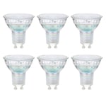 Amazon Basics Professional LED GU10 Spotlight Bulb, 50W, Cool White, Dimmable - Pack of 6